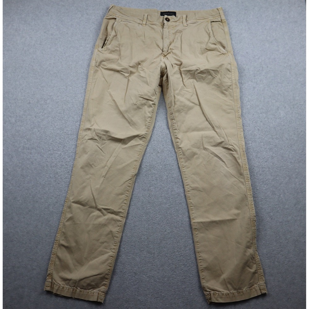 American Eagle Pants Mens 34x34 Original Straight Khaki Ne(x)t Level Flex Chino